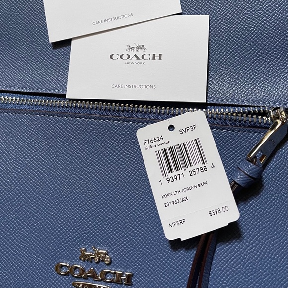 Coach Jordyn Crossgrain Leather Backpack Handbag - Picture 13 of 13